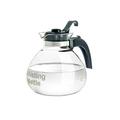Borosilicate Glass Stove Top Whistling Tea Kettle - 12 Cup Capacity - BPA-Free - German-Made Glass Kettle for Gas, Electric, and Glass Ranges
