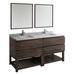 Loon Peak® Loon Peak Hestel 72" Free-Standing Double Sink Open Bottom Bathroom Vanity Set (Faucet Not Included) Wood/Quartz Top in Brown | Wayfair