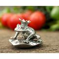 Vagabond House Garden Friends Frog Prince Salt & Pepper Shaker Set Pewter/Metal in Gray | 2.5 H x 3 W in | Wayfair R116F