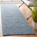 Blue 48 x 0.31 in Area Rug - Highland Dunes Tulane Geometric Handmade Flatweave Wool Area Rug Cotton/Wool | 48 W x 0.31 D in | Wayfair