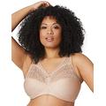 Glamorise Women's Full Figure MagicLift Comfort Bra with Posture Back #1064 Full Cup Full Coverage Bra, Beige (Café 211), 38G (Manufacturer Size:38G)