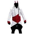 Mens Connor Kenway Assassins Creed 3 Costume Hoodie Denim Jacket Coat Multicolored M
