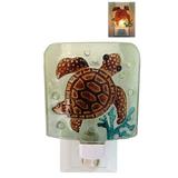 Glass Sea Turtle Night Light With Swivel Plug