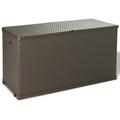 Boîte de stockage de jardin Marron 120x56x63 cm pp Rotin