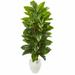 Latitude Run® 51" Artificial Philodendron Tree in Pot Earthenware/Silk/Plastic | 63 H x 30 W x 30 D in | Wayfair 33A97D81355D496B83C208132867B902