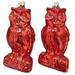 The Holiday Aisle® Glitter Owl Hanging Figurine Glass in Red | Wayfair 2FA4731A644A48CCBB1C7AD6076E4A7F