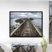 East Urban Home Wooden Pier on North Irish Coastline - Graphic Art Print Metal in Gray | 18 H x 34 W x 1 D in | Wayfair ERNH6247 46725346