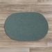 Blue/Green 84 x 0.5 in Area Rug - August Grove® Navarrette Braided Teal Area Rug Polypropylene/Wool | 84 W x 0.5 D in | Wayfair