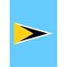 Toland Home Garden Saint Lucia 2-Sided Polyester 18 x 13 in. Garden Flag in Blue | 18 H x 12.5 W in | Wayfair 1110700