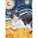 Toland Home Garden Van Meow- Tuxedo Kitty 2-Sided Polyester 40 x 28 in. House Flag in Black/Gray | 40 H x 28 W in | Wayfair 109627