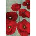 Toland Home Garden Red Painted Poppies 28 x 40 inch House Flag, Polyester in Gray/Green/Red | 40 H x 28 W in | Wayfair 109872