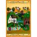 Toland Home Garden Country Neighbors Polyester 18 x 12.5 inch Garden Flag in Green/Orange | 18 H x 12.5 W in | Wayfair 1110781