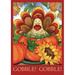 Toland Home Garden Autumn Turkey 2-Sided Polyester 40 x 28 in. House Flag in Red | 40 H x 28 W in | Wayfair 101223