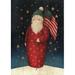 Toland Home Garden Flag Waving Santa 28 x 40 inch House Flag, Polyester in Black/Brown/Red | 40 H x 28 W in | Wayfair 101230