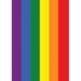 Toland Home Garden Rainbow Pride 2-Sided Polyester 12 x 18 in. Garden Flag in Green/Red/Yellow | 18 H x 12.5 W in | Wayfair 119558