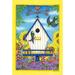 Toland Home Garden Weathervane Swallowtail Polyester 12 x 18 in. Garden Flag in Blue/Yellow | 18 H x 12.5 W in | Wayfair 119753