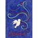 Toland Home Garden Peace Dove 2-Sided Polyester 12 x 18 in. Garden Flag in Blue | 18 H x 12.5 W in | Wayfair 119635