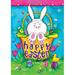 Toland Home Garden Bunny Tail 12.5 x 18 Inch Garden flag, Polyester in Blue/Green/Pink | 18 H x 12.5 W in | Wayfair 112610