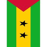 Toland Home Garden Flag of Sao Tome and Principe 28 x 40 inch House Flag, Polyester in Green/Yellow | 40 H x 28 W in | Wayfair 1010704