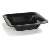Carlisle Food Service Products Designer Displayware™ Melamine Wide Rim Square Serving Bowl Melamine, Ceramic in Black | 3 H x 14 W in | Wayfair