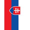 Toland Home Garden Slovakia Polyester 18 x 13 in. Garden Flag in Blue/Red | 18 H x 12.5 W in | Wayfair 1110711