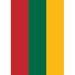 Toland Home Garden Flag of Lithuania 28 x 40 inch House Flag, Polyester in Green/Red/Yellow | 40 H x 28 W in | Wayfair 1010658