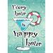 Toland Home Garden Happy Hour 28 x 40 Inch House Flag in Blue | 40 H x 28 W in | Wayfair 1010937