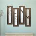 Charlton Home® 4 Piece Kincannon Brazilian Panels Modern & Contemporary Mirror Set Wood in Brown | 39.5 H x 11.5 W x 1 D in | Wayfair