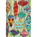 Toland Home Garden Stained Glass Ornaments 2-Sided Polyester 40 x 28 in. House Flag in Green | 40 H x 28 W in | Wayfair 1010838