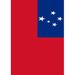 Toland Home Garden Samoa 2-Sided Polyester 18 x 13 in. Garden Flag in Blue/Red | 18 H x 12.5 W in | Wayfair 1110702