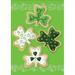 Toland Home Garden Shamrock Cookies Polyester 18 x 12.5 in. Garden Flag in Green | 18 H x 12.5 W in | Wayfair 111164