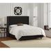 Wayfair Custom Upholstery™ Rita Tufted Low Profile Standard Bed Upholstered/Metal in Black | 56 H x 84 W x 85 D in CSTM1859 25219014