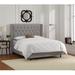 Wayfair Custom Upholstery™ Rita Tufted Low Profile Standard Bed Upholstered/Metal in Black | 56 H x 80 W x 89 D in CSTM1859 40850407