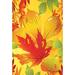 Toland Home Garden Happy Fall Welcome Polyester 40 x 28 in. House Flag in Orange/Yellow | 40 H x 28 W in | Wayfair 1010519