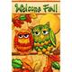 Toland Home Garden Fall Owls Polyester 12 x 18 in. Garden Flag in Orange/Yellow | 18 H x 12.5 W in | Wayfair 119684