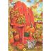 Toland Home Garden Fall Adirondack Polyester 18 x 12.5 inch Garden Flag in Orange/Red | 18 H x 12.5 W in | Wayfair 1110100