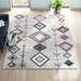 Blue/Gray 105 x 0.4 in Area Rug - Viv + Rae™ Spurgeon Tribal Native Grey Area Rug, Polypropylene | 105 W x 0.4 D in | Wayfair