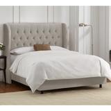 Wayfair Custom Upholstery™ Elsa Tufted Upholstered Low Profile Standard Bed Metal in Brown | Full CSTM1506 40848990