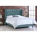 Wayfair Custom Upholstery™ Elsa Tufted Upholstered Low Profile Standard Bed Metal in Green/Brown | Full CSTM1506 40848983