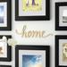 Ebern Designs Home Script Cut Sign Wall Décor in White | 12 H x 36 W in | Wayfair EBND4937 39939635