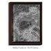 DiaNoche Designs 'Arctic Dark Gray Map' Graphic Art Print on Canvas in Black/Gray/Green | 21.75 H x 17.75 W x 1 D in | Wayfair