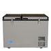 Outdoor Living Whynter 62 Quart Dual Zone Portable Freezer/Refrigerator w/ 12v DC Option in Gray | 21 H x 18.5 W x 28 D in | Wayfair FM-62DZ