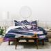 East Urban Home Laura Fedorowicz Dusk & Dawn Duvet Cover Set Microfiber, Polyester in Black/Blue/Pink | Twin | Wayfair ETHF3793 45056205