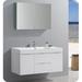 Kaydis Ivy Bronx 48" Wall Mounted Single Sink Bathroom Vanity Set Wood/Plastic in White | 23.7 H x 48 W x 19 D in | Wayfair