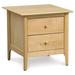 Copeland Furniture Sarah 2 Drawer Nightstand Wood in Red | 24 H x 24 W x 24 D in | Wayfair 2-SRH-20-62