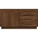 Copeland Furniture Moduluxe 5 Drawer 66.125" W Solid Wood Combo Dresser Wood in Brown, Size 35.0 H x 66.125 W x 18.0 D in | Wayfair 4-MOD-72-04