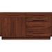 Copeland Furniture Moduluxe 5 Drawer 66.125" W Solid Wood Combo Dresser Wood in Red, Size 35.0 H x 66.125 W x 18.0 D in | Wayfair 4-MOD-72-33