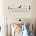 Fireside Home All it Takes is Faith & Trust & a Little Bit of Fairy Dust Wall Decal Vinyl in Black | 8 H x 36 W in | Wayfair I-005-BK