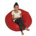 Children's Factory Faux Leather Classic Bean Bag Faux Leather/Water Resistant in Red | 17 H x 35 W x 35 D in | Wayfair CF610-007