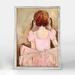 Harriet Bee Deven Sweet Ballerina Framed Art Canvas in Pink | 7 H x 5 W x 1.25 D in | Wayfair HBEE3401 40411231